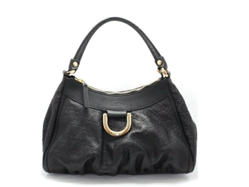 Gucci Hobo Bag Gucci Guccissima Black